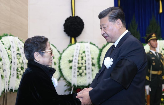 李鵬同志遺體火化 習近平等到八寶山革命公墓送別