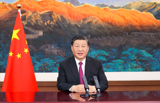 習近平在2021年中國國際服務貿易交易會全球服務貿易峰會上發表視頻致辭